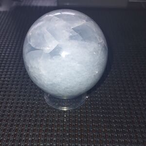 Natural Blue Calcite Crystal Sphere